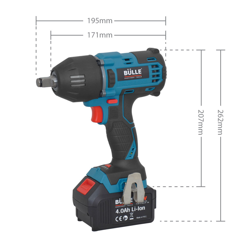 ΜΠΟΥΛΟΝΟΚΛΕΙΔΟ BRUSHLESS 18V 4AH LI-ION  -  633064  -  BULLE