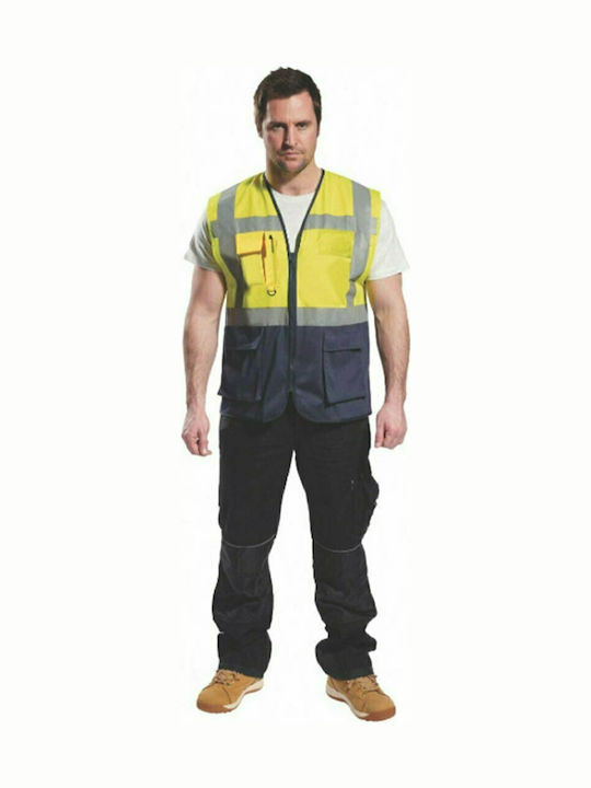 ΓΙΛΕΚΟ ΥΨΗΛΗΣ ΟΡΑΤΟΤΗΤΑΣ C476 YELLOW-NAVY PORTWEST 