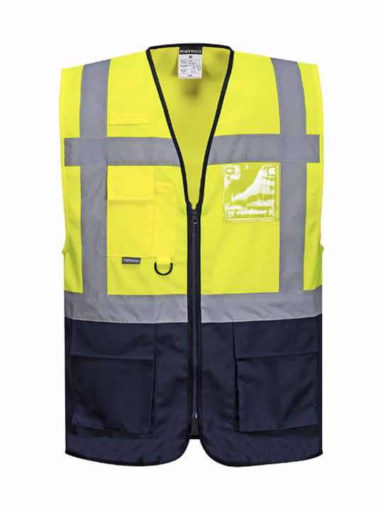 ΓΙΛΕΚΟ ΥΨΗΛΗΣ ΟΡΑΤΟΤΗΤΑΣ C476 YELLOW-NAVY PORTWEST 