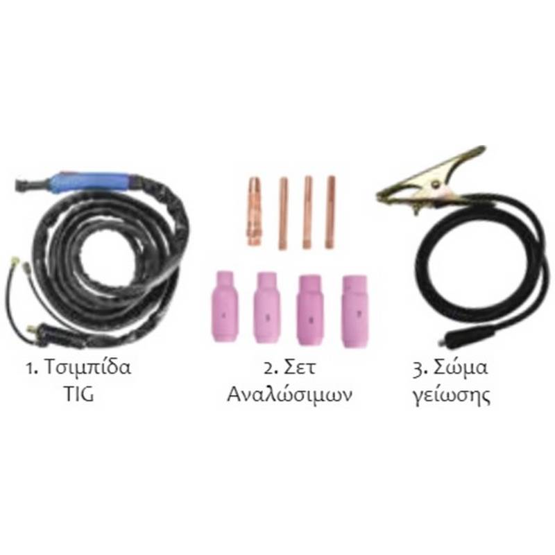 ΗΛΕΚΤΡΟΣΥΓΚΟΛΛΗΣΗ ΠΑΛΜΙΚΟ INVERTER |TIG| AC |DC |TIG202P | 65645| IMPERIA