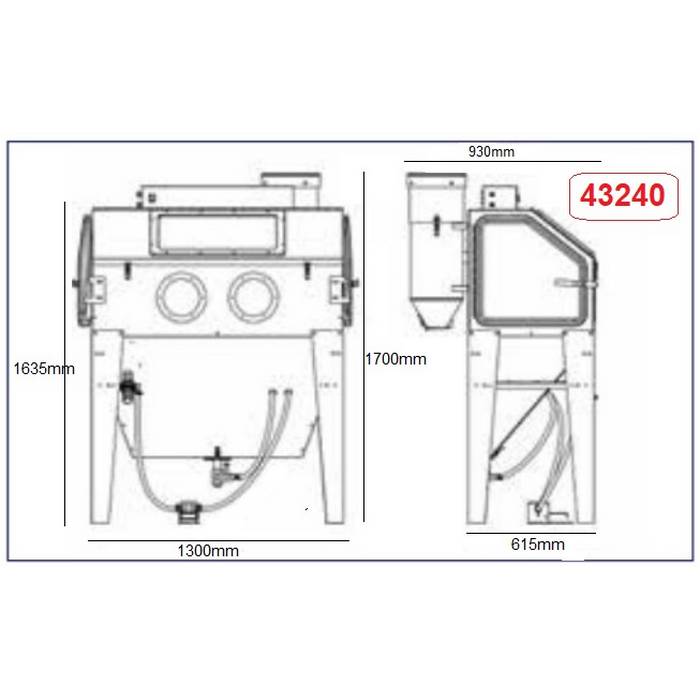 ΚΑΜΠΙΝΑ ΑΜΜΟΒΟΛΗΣ ΕΠΑΓΓΕΛΜΑΤΙΚΗ 420Lt EXPRESS