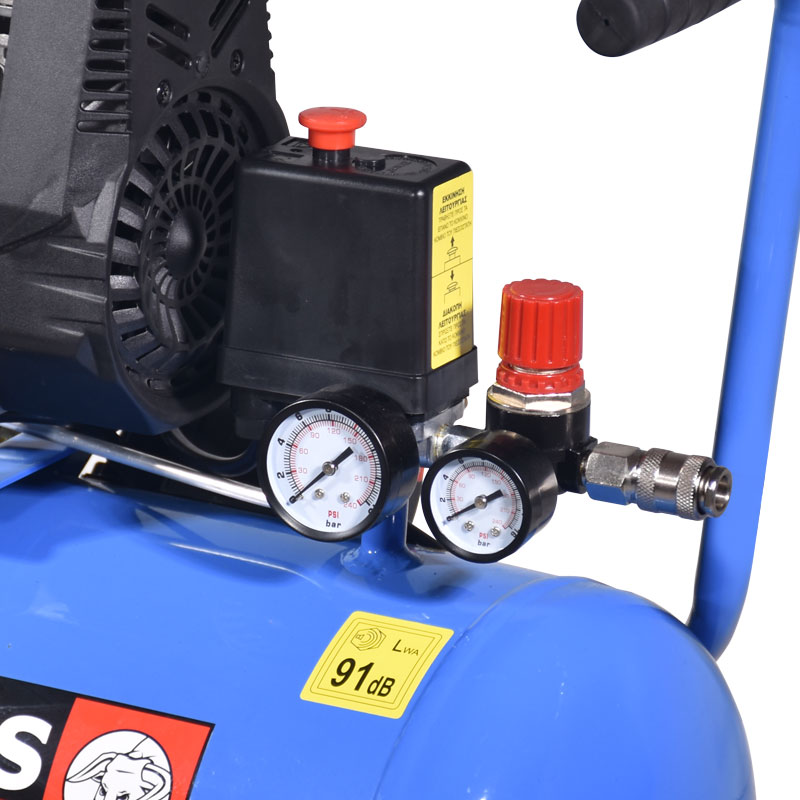 ΑΕΡΟΣΥΜΠΙΕΣΤΗΣ OILFREE | ΧΑΜΗΛΟΥ ΘΟΡΥΒΟΥ | 24LT / 2,0HP – 10 BAR | 602089 - TOROS