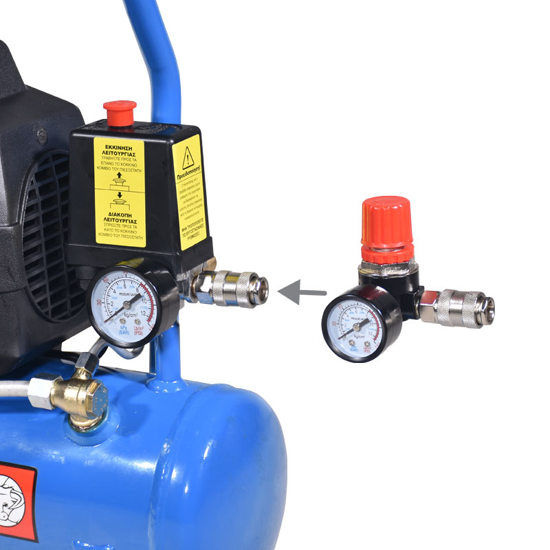 ΑΕΡΟΣΥΜΠΙΕΣΤΗΣ ΜΟΝΟΜΠΛΟΚ 6LT/1,5HP 230V - 602080 - TOROS