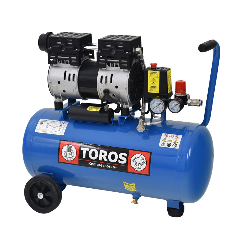 ΑΕΡΟΣΥΜΠΙΕΣΤΗΣ OILFREE ΧΑΜΗΛΟΥ ΘΟΡΥΒΟΥ | SILENT | 24LT | 1,0HP | 602087 - TOROS