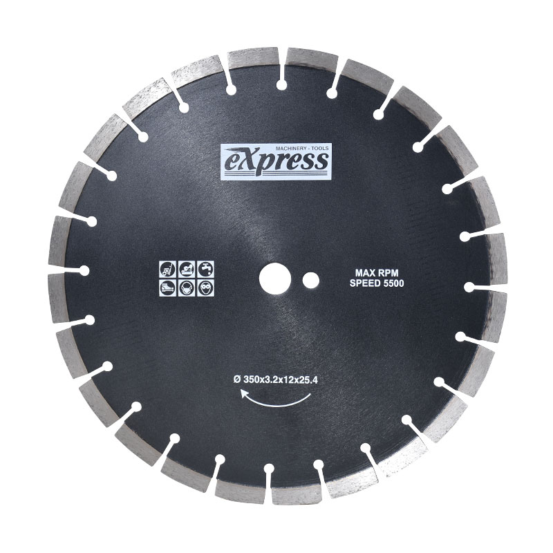 ΔΙΣΚΟΣ ΚΟΠΗΣ ΜΠΕΤΟΝ & ΑΣΦΑΛΤΟΥ Φ 350x25.4mm HEAVY DUTY - 603015 - EXPRESS