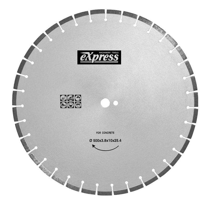 ΔΙΣΚΟΣ ΚΟΠΗΣ ΜΠΕΤΟΝ & ΑΣΦΑΛΤΟΥ Φ 500x25.4mm HEAVY DUTY - 603016 - EXPRESS