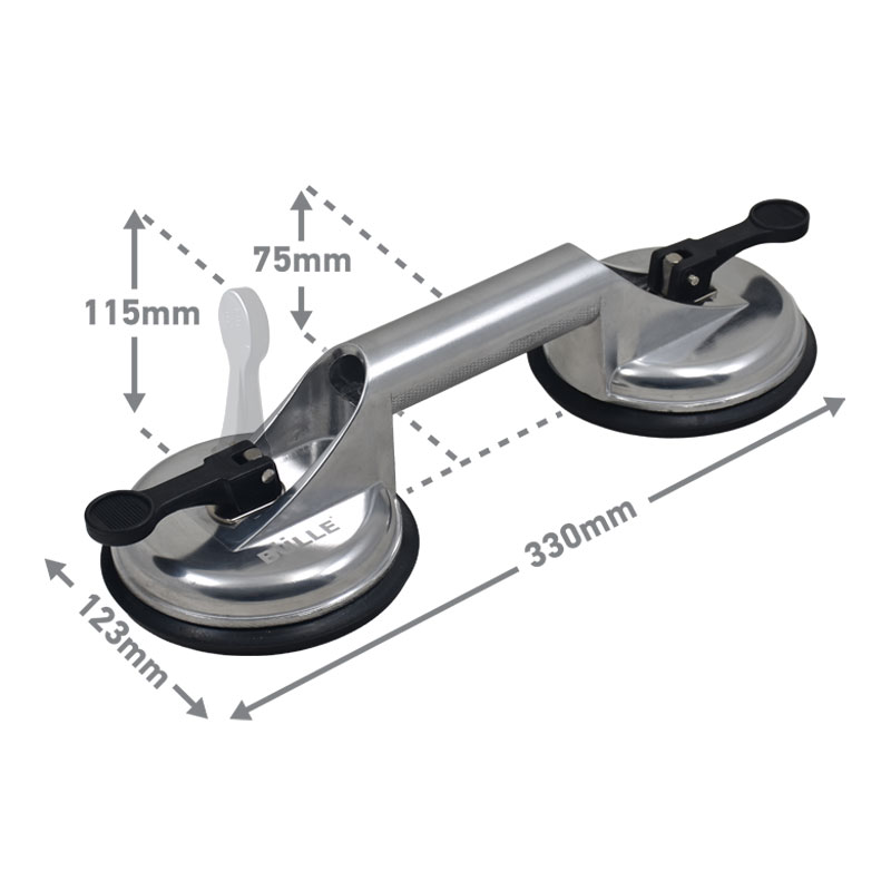 ΒΕΝΤΟΥΖΑ ΔΙΠΛΗ ΑΛΟΥΜΙΝΙΟΥ 2xΦ118mm |100Kg | 64303 - BULLE