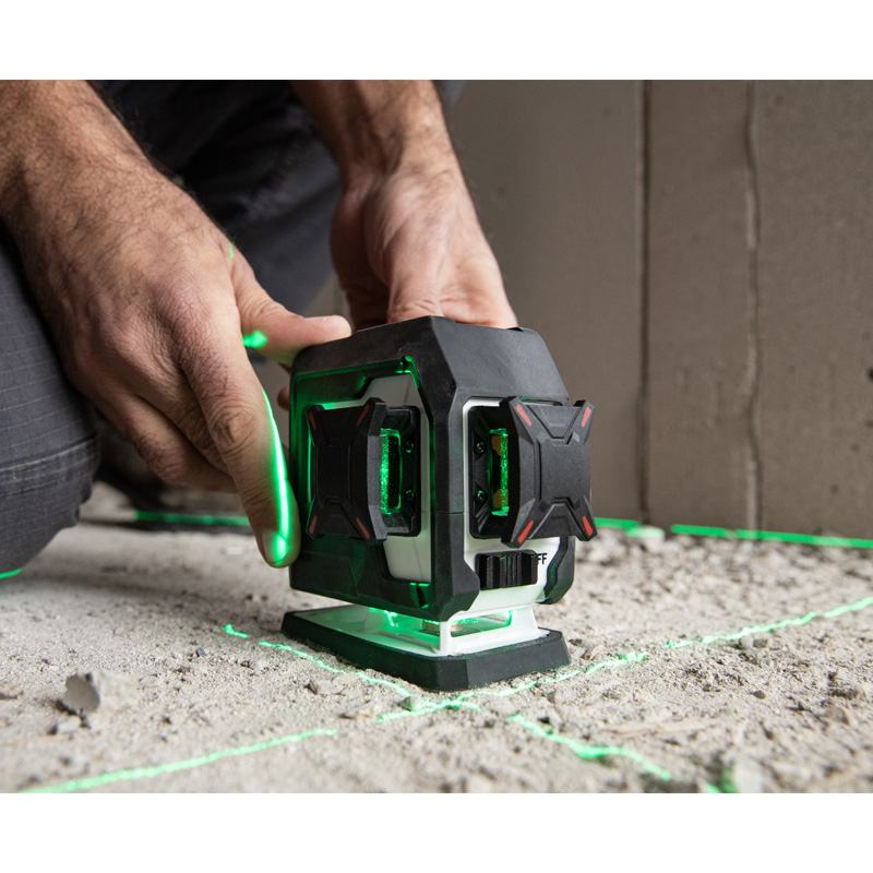 NUCLEO MINI 3D GREEN LASER : ΑΛΦΑΔΙ LASER 3 ΑΚΤΙΝΩΝ 360° 3D ΠΡΑΣΙΝΟ 933G - 633118 - KAPRO