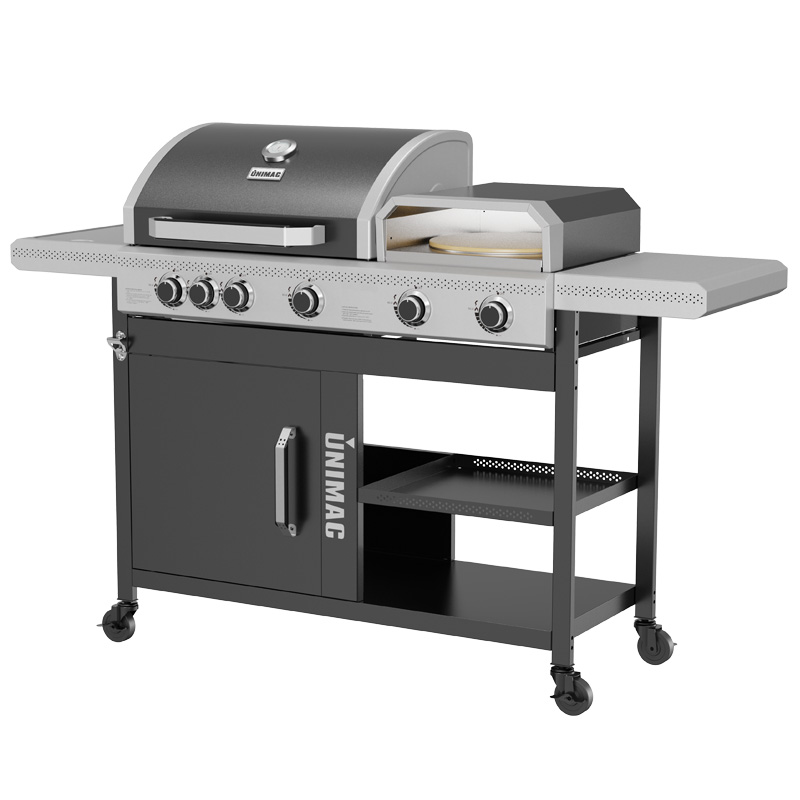 ΨΗΣΤΑΡΙΑ ΥΓΡΑΕΡΙΟΥ 3 ΣΕ 1: BBQ + PIZZA OVEN +P LANCHA - 661333 - UNIMAC